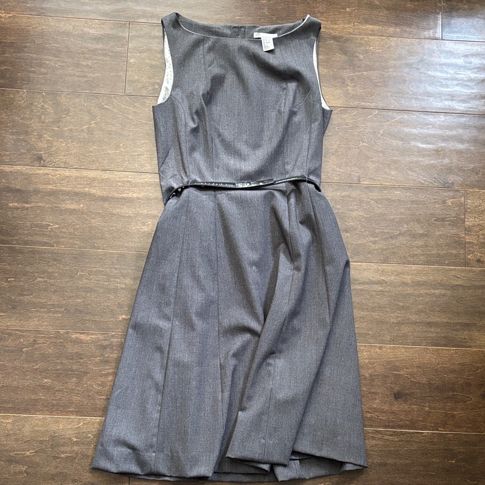 H&M Charcoal Gray Midi Dress